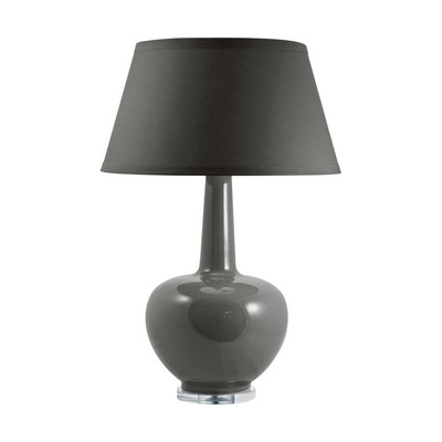 Lamp Works Porcelain Table Lamp In Taupe Taupe