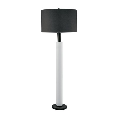 Lamp Works Modern Wood And White Bisque Ceramic Floor Lamp White Bisque,Modern Wood