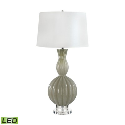 Lamp Works Glass Gourd LED Table Lamp In Taupe Taupe