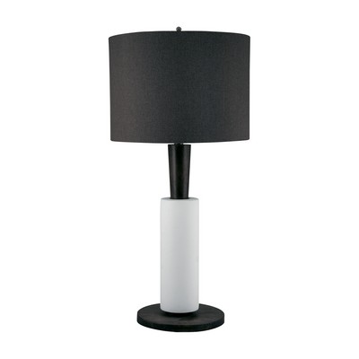 Lamp Works Modern Wood And White Bisque Ceramic Table Lamp White Bisque,Modern Wood