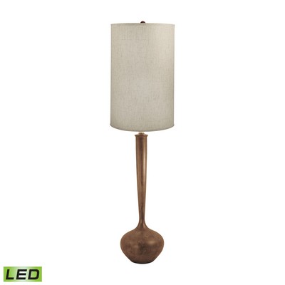 Lamp Works Wooden Tulip LED Floor Lamp Woodtone