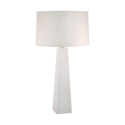 Lamp Works Grand Pyramid Table Lamp In White Wash White Wash