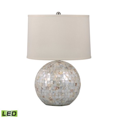Lamp Works Mother of Pearl Orb LED Table Lamp Mother of Pearl