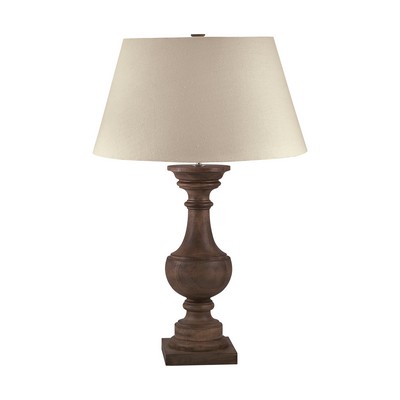 Lamp Works Solid Wood Balustrade Table Lamp Natural