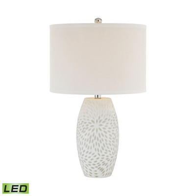 Lamp Works Farrah 1 Light LED Table Lamp In White White