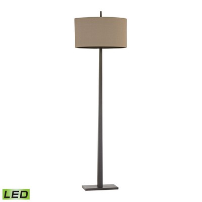 Lamp Works Wheatstone 1 Light LED Floor Lamp In Bronze Bronze