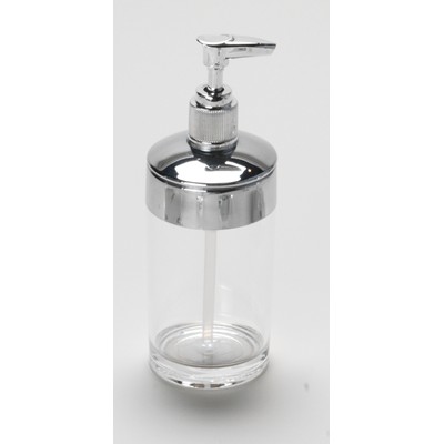 Carnation Home Fashions  Inc Clear with Chrome-Colored Trim Rib-Textured Lotion Pump Clear
