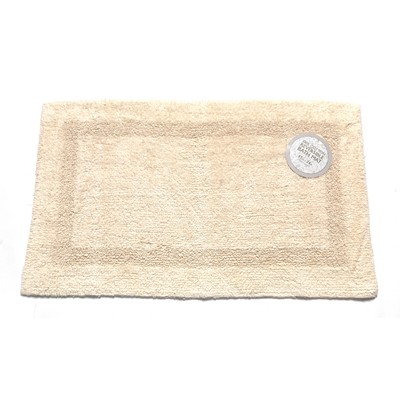 Carnation Home Fashions  Inc Large-Sized Reversible Cotton Bath Mat in Ivory Ivory