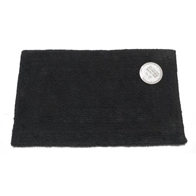 Carnation Home Fashions  Inc Large-Sized Reversible Cotton Bath Mat in Black Black
