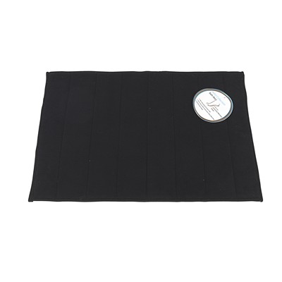 Carnation Home Fashions  Inc Medium-Sized Memory Foam Bath Mat in Black Black