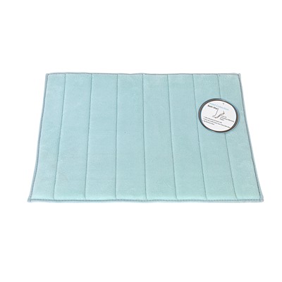 Carnation Home Fashions  Inc Medium-Sized Memory Foam Bath Mat in Spa Blue Spa Blue
