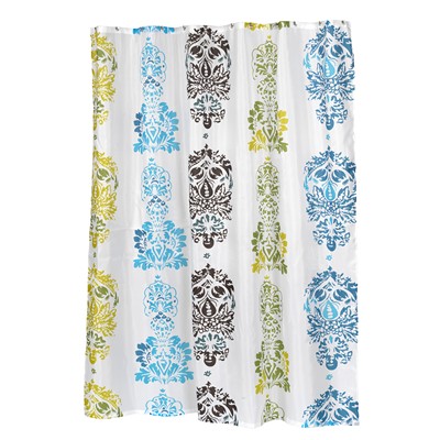 Carnation Home Fashions  Inc Olivia Fabric Shower Curtain MULTI