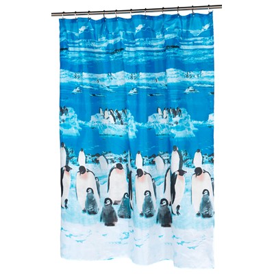 Carnation Home Fashions  Inc Polar Fabric Shower Curtain MULTI