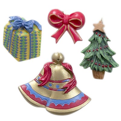 Carnation Home Fashions  Inc Noel Resin Shower Curtain Hooks Multi