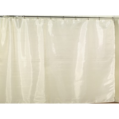 Carnation Home Fashions  Inc Extra Wide Polyester Fabric Shower Curtain Liner in Ivory Ivory