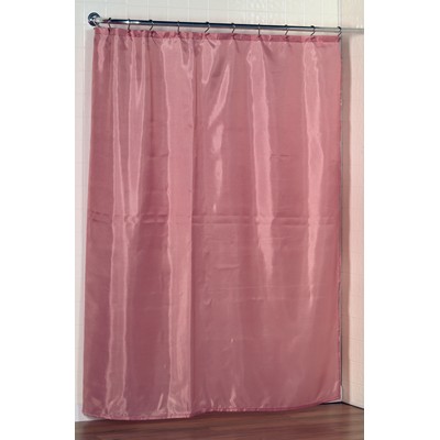 Carnation Home Fashions  Inc Standard-Sized Polyester Fabric Shower Curtain Liner in Rose Rose