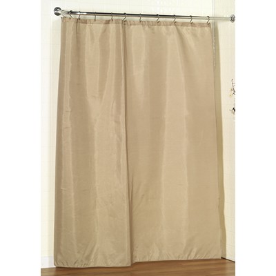 Carnation Home Fashions  Inc Standard-Sized Polyester Fabric Shower Curtain Liner in Linen Linen