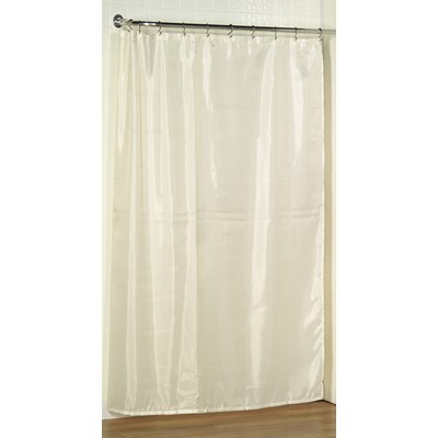Carnation Home Fashions  Inc Extra Long (78) Polyester Fabric Shower Curtain Liner in Ivory Ivory