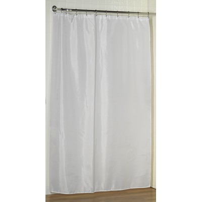 Carnation Home Fashions  Inc Extra Long (78) Polyester Fabric Shower Curtain Liner in White White
