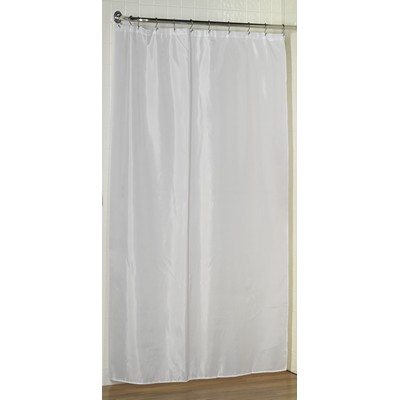 Carnation Home Fashions  Inc Shower Stall-Sized Polyester Shower Curtain Liner in White White