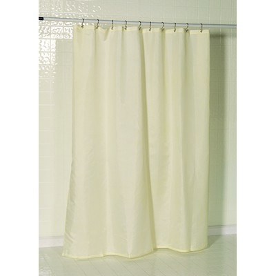 Carnation Home Fashions  Inc Nylon Fabric Shower Curtain Liner w/ Reinforced Header and Metal Grommets in Ivory Ivory