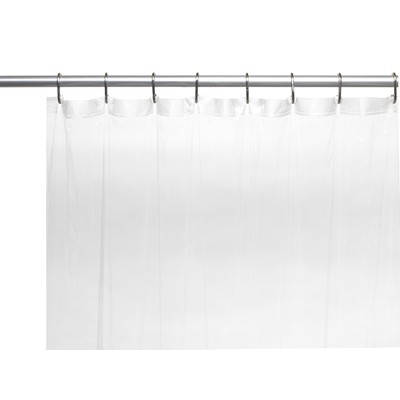 Carnation Home Fashions  Inc Shower Stall-Sized 5 Gauge Vinyl Shower Curtain Liner in Super Clear Super Clear