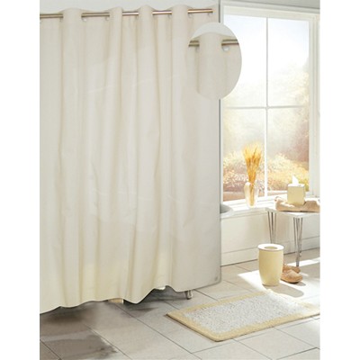 Carnation Home Fashions  Inc EZ-ON PEVA Shower Curtain in Ivory Ivory