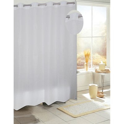 Carnation Home Fashions  Inc EZ-ON PEVA Shower Curtain in Frosty Clear Frosty Clear
