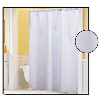 Carnation Home Fashions  Inc Waffle Weave Polyester Curtain in White White