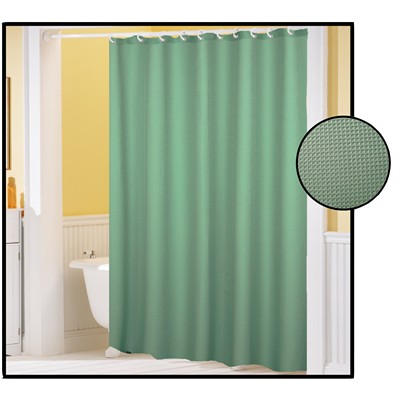 Carnation Home Fashions  Inc Waffle Weave Polyester Curtain in Sage Sage