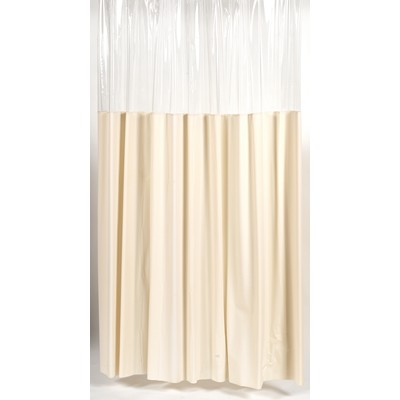 Carnation Home Fashions  Inc Window Vinyl Shower Curtain in Ivory Ivory