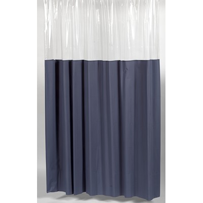 Carnation Home Fashions  Inc Window Vinyl Shower Curtain in Slate Slate