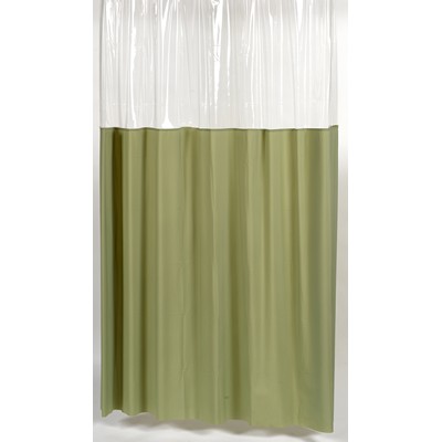 Carnation Home Fashions  Inc Window Vinyl Shower Curtain in Sage Sage