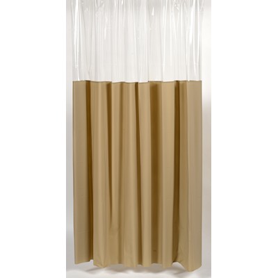 Carnation Home Fashions  Inc Window Vinyl Shower Curtain in Linen Linen