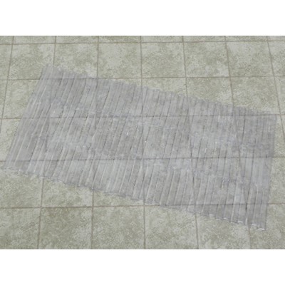 Carnation Home Fashions  Inc Bamboo Look Vinyl Bath Tub Mat Size 16 x 32 in Super Clear Clear