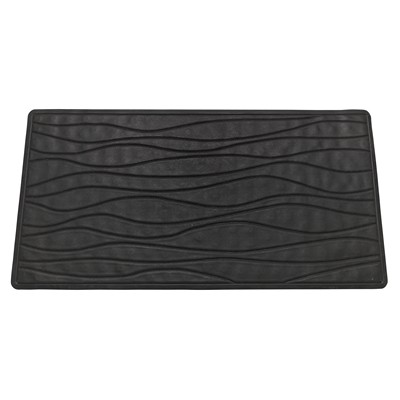 Carnation Home Fashions  Inc Small (13 x 20) Slip-Resistant Rubber Bath Tub Mat in Black Black