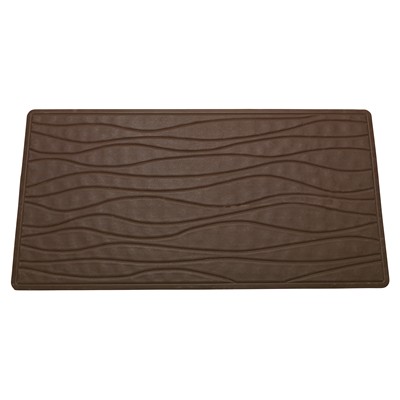 Carnation Home Fashions  Inc Large (18 x 36) Slip-Resistant Rubber Bath Tub Mat in Brown Brown