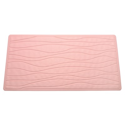 Carnation Home Fashions  Inc Large (18 x 36) Slip-Resistant Rubber Bath Tub Mat in Rose Rose