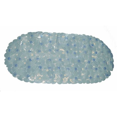 Carnation Home Fashions  Inc Pebbles Vinyl Slip-Resistant Bath Tub Mat in Slate Slate