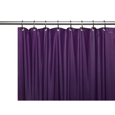 Carnation Home Fashions  Inc Hotel Collection 8 Gauge Vinyl Shower Curtain Liner w/ Metal Grommets in Purple Purple
