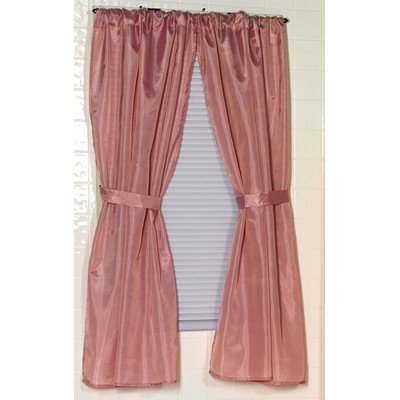 Carnation Home Fashions  Inc Polyester Fabric Window Curtain in Rose Rose