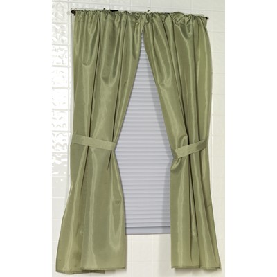Carnation Home Fashions  Inc Polyester Fabric Window Curtain in Sage Sage