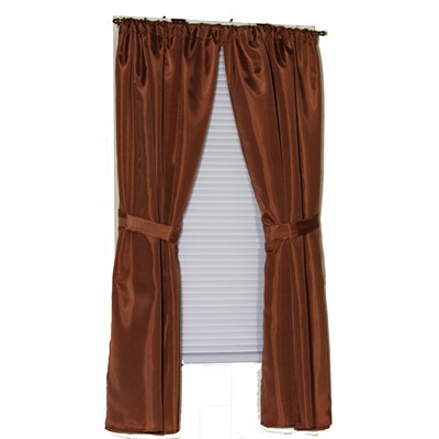 Carnation Home Fashions  Inc Polyester Fabric Window Curtain in Spice Spice