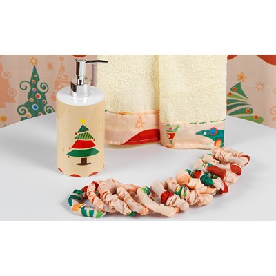 Carnation Home Fashions  Inc O Christmas Tree 16 Piece Bath Set MULTI