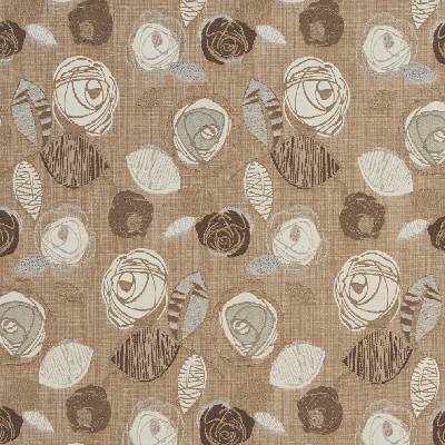 Charlotte Fabrics 1375 Latte Bloom