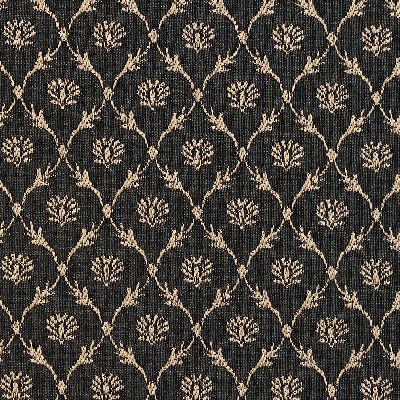 Charlotte Fabrics 2642 Onyx/Trellis