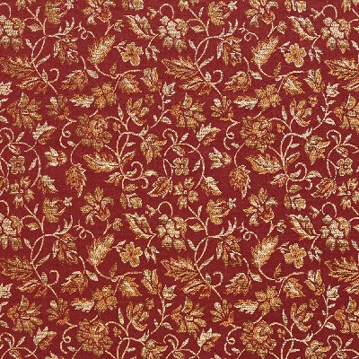 Charlotte Fabrics 5619 Brandy/Leaf