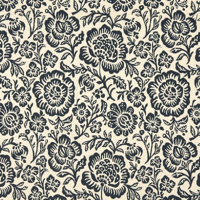 Charlotte Fabrics 6407 Navy Floral