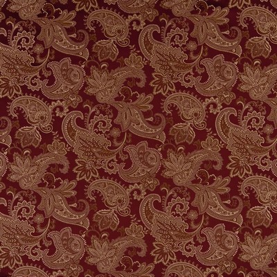 Charlotte Fabrics D1555 Merlot Paisley