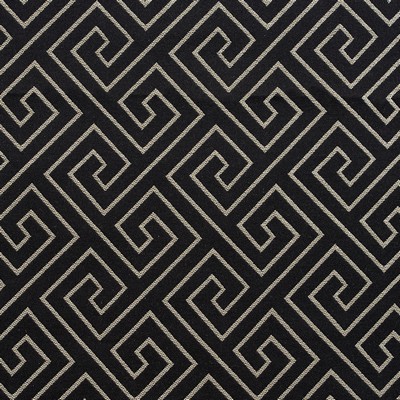Charlotte Fabrics D171 Ebony Greek Key